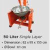 Cooking Mixer 50 Liter single layer