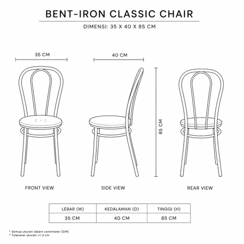 Bent-Iron Classic Chair Outline